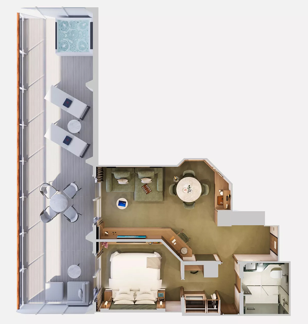 Схема Grand Penthouse с джакузи